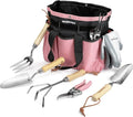 WORKPRO 8-Piece Pink Garden Tool Set, Stainless Steel Gardening Tools by WORKPRO