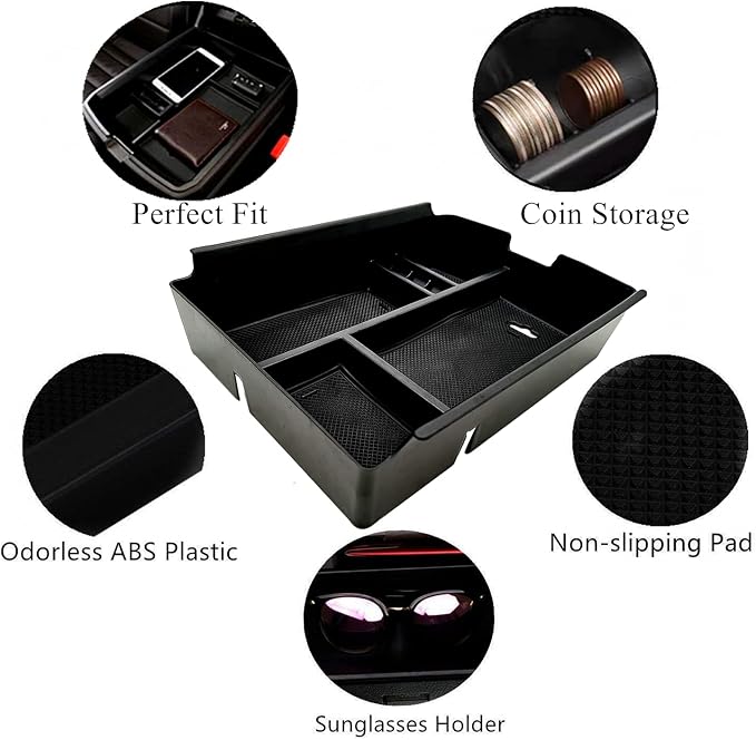 Center Console Organizer fit for VW Atlas and Cross Sport 2018 2019 2020 2021 - Image 6