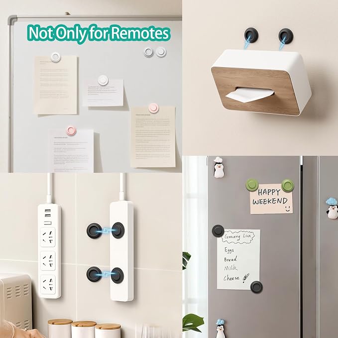 Magnetic Remote Control Holder Wall Mount, 5 Pack TV Remote Holder Wall Mount - Image 7