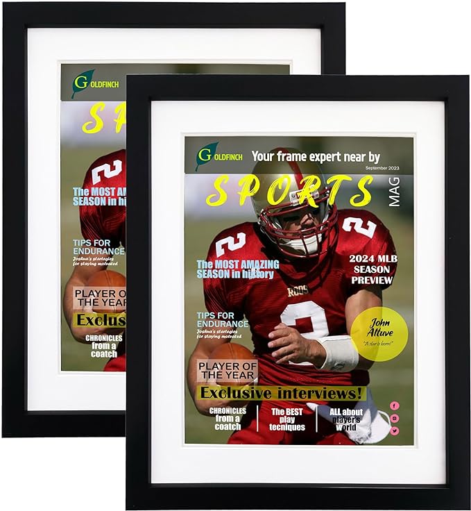 Goldfinch 2 Packs Sports Magazine Frames Displays Magazines Measuring 8.5 x by Unknown