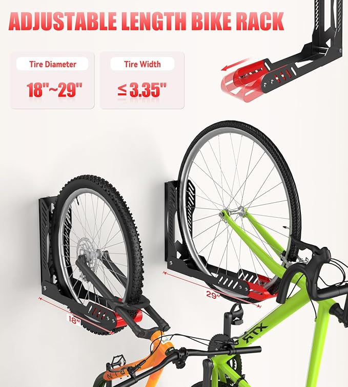 Swivel Bike Wall Mount, Space Saving Bike Rack Garage, No Heavy Lifting - Image 5