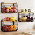 Wire Fruit Basket for Kitchen Storage: Hanging and Counter Basket for Vegetable by GGIU