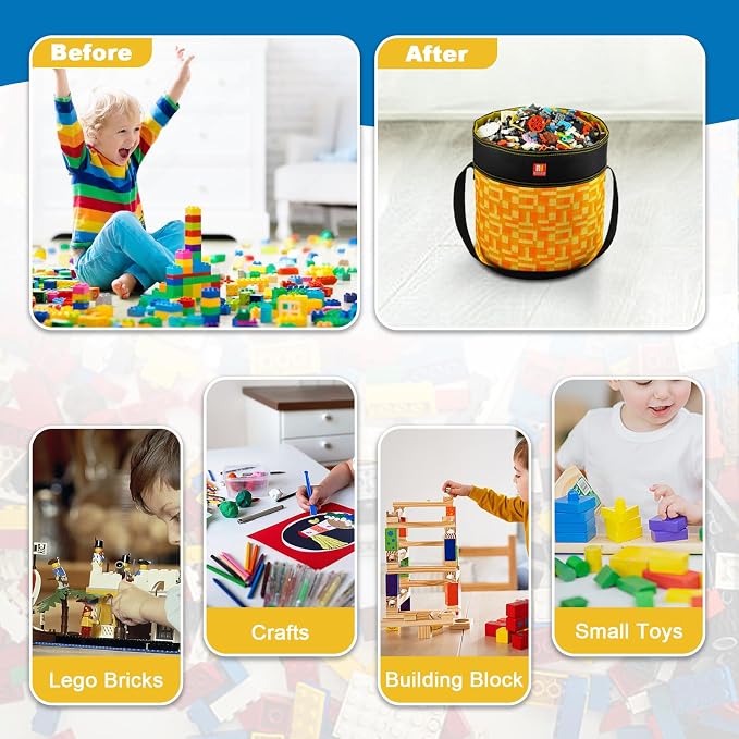 Toy Storage Organizer Basket Bag - Image 5