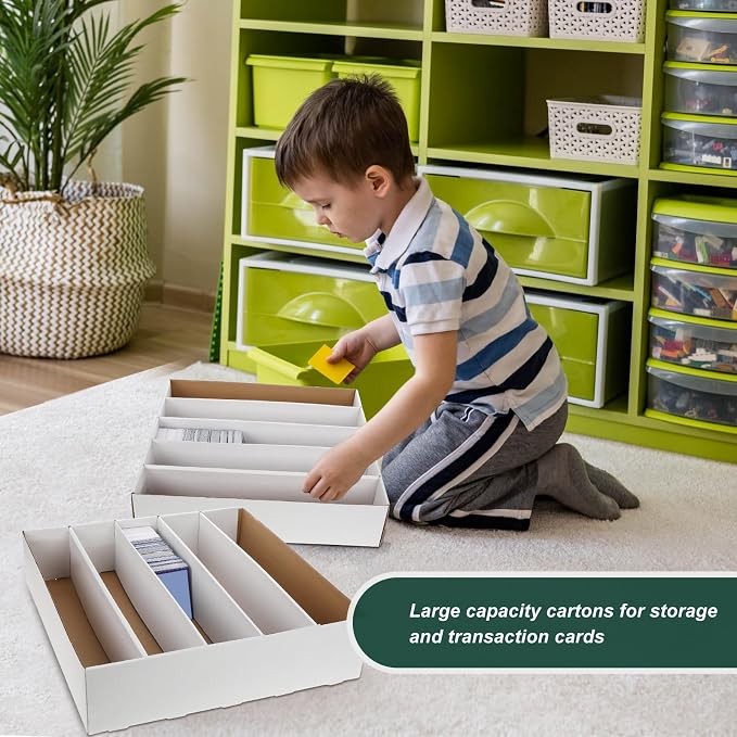 Yexiya 4 Pcs 5000 Count Card Storage Boxes - Image 6