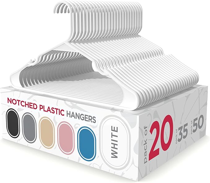 Sharpty - Plastic Hangers - Adult Clothes Hangers - T-Shirt, Coat Hangers & by Sharpty