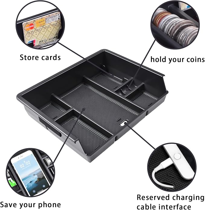EDBETOS Center Console Organizer Tray Compatible - Image 4