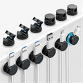 OneLeaf 12 Pack 360° Rotatable Spring Cable Clips, Adhesive Cord Holder by OneLeaf
