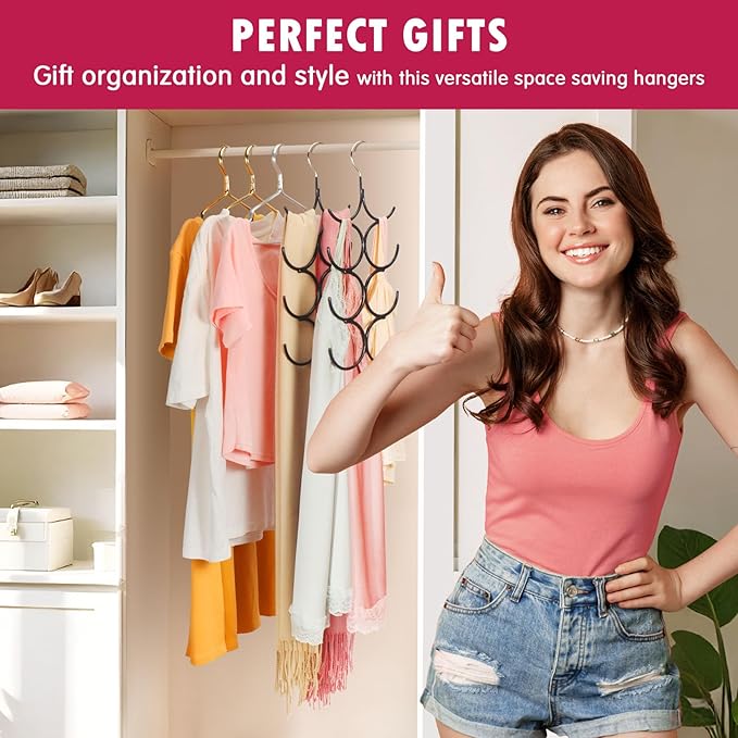DOIOWN Tank Top Hanger, 4 Pack Space Saving Hangers Bra Camisole Hanger - Image 7