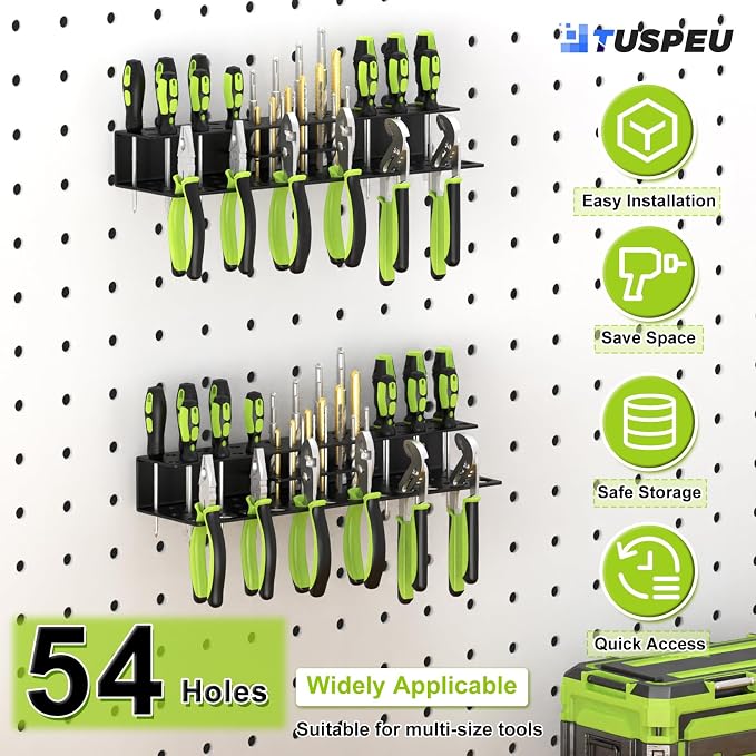 Screwdriver Holder Wall Mount, Heavy Duty Metal Utility Bit Organizer - Image 3