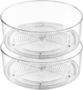 Lazy Susan Organizer, Round Plastic Clear Lazy Susan Turntable Food Storage by SlowSLog