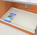 SIKADEER 34" x 19" Under Sink Mat Waterproof, Silicone Mat Kitchen Drawer Shelf by SIKADEER