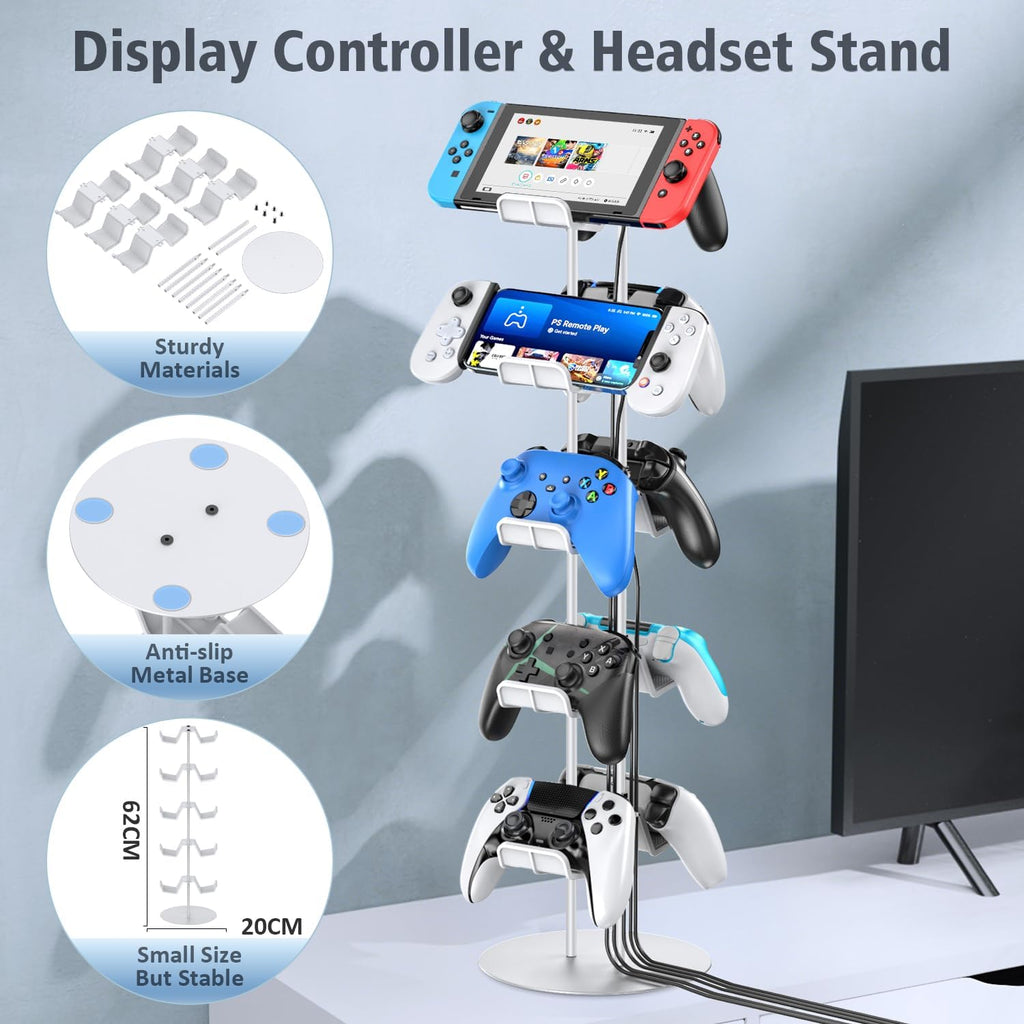 Kytok Gamer Gifts, Headset Stand 5 Tiers with Cable Organizer