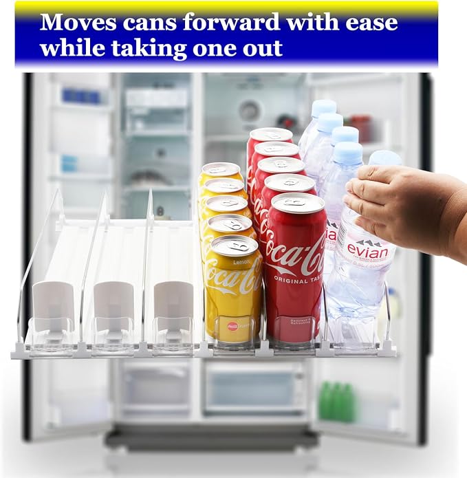 Drink Organizer for Fridge, Automatic Pusher Glide Soda Can Organizer for - Image 2