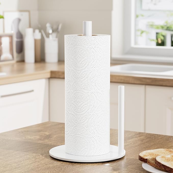Paper Towel Holder White Kitchen Roll Holder, Paper Towel Holder - Image 2