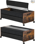 Under Bed Storage with Wheels XXL Size, Under Bed Storage Containers, UnderBed by FOUCSSOMEI