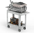 Heavy Duty Utility Rolling Tool Cart, 550 lbs Capacity Plastic Rolling Carts by WanmwillToolOrganizer