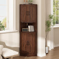 Tall Corner Cabinet, 64.7" Corner Storage Cabinet by HOKYHOKY