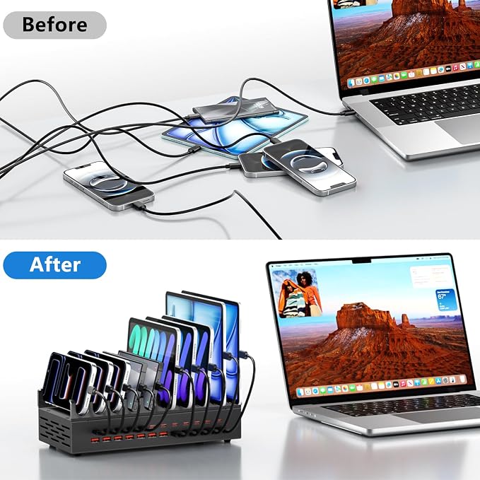 300W Charging Station with 24 Ports, USB Fast Charger - Image 3