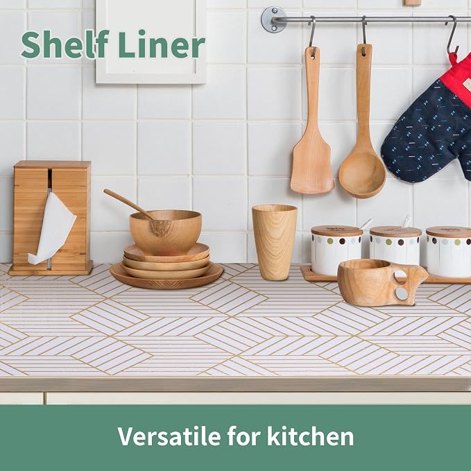 Shelf Liners for Kitchen Cabinets 12in x 30FT, Non Adhesive Cabinet Liner - Image 5