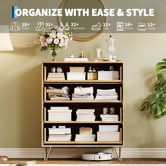 Garvee Fluted Dresser for Bedroom - Image 5
