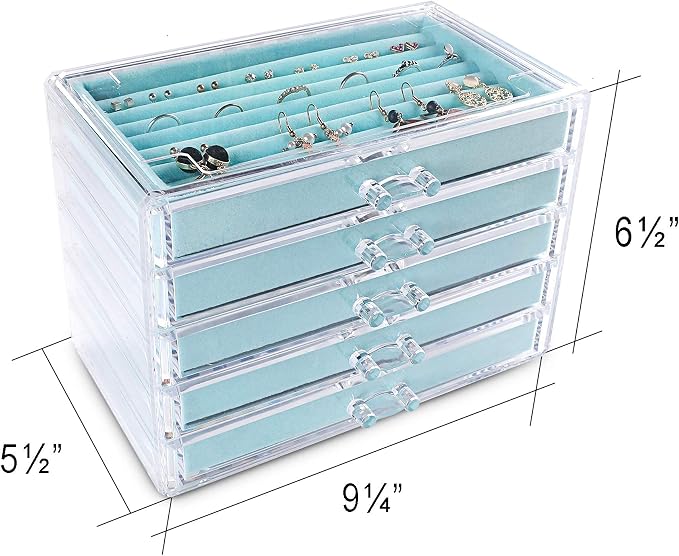 Frebeauty Extra Large Acrylic Jewelry Box - Image 5