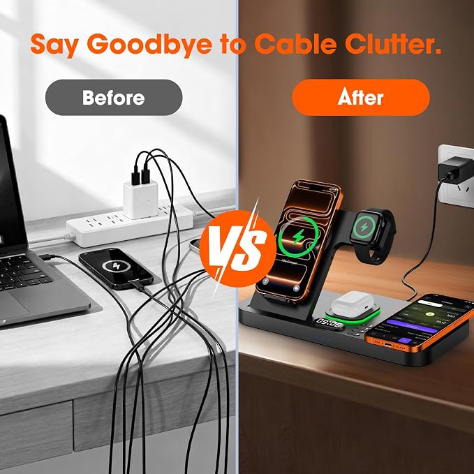 Dual Phone Magnetic Wireless Charging Station - Image 6