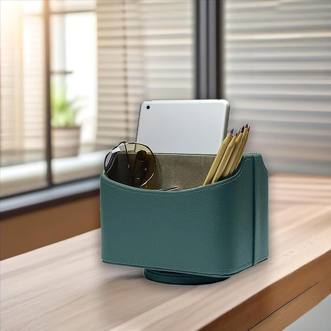 UnionBasic Rotating Desk Organizer, 360 Degree Desk Spinning Caddy, Desktop TV - Image 3