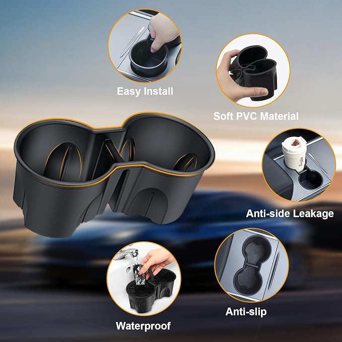 Center Console Organizer Tray for Tesla Model Y 2020-2024, Hidden Storage Box - Image 3