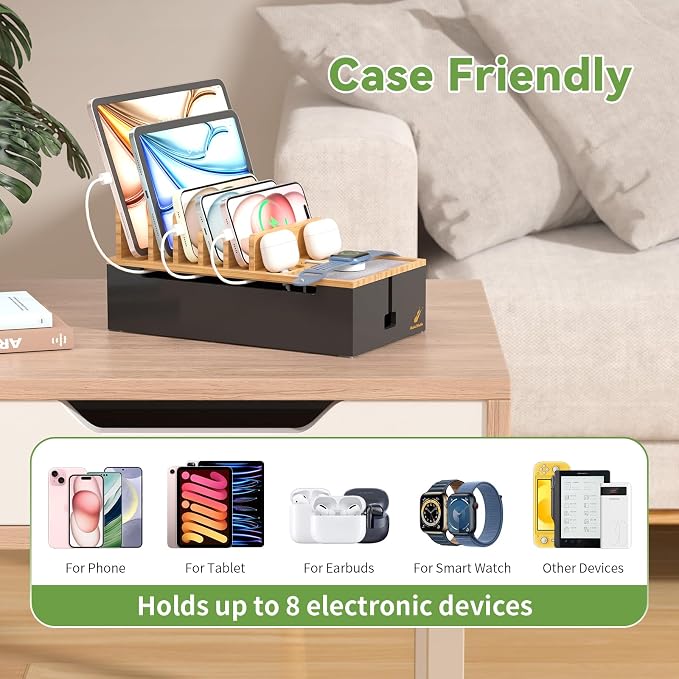 Pezin & Hulin Cord Organizer Box, Surge Protector Organizer, Device Charger - Image 3