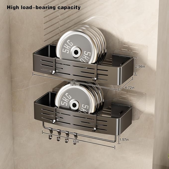 VOLPONE Shower Caddy No Drilling Shower Shelves - Image 6