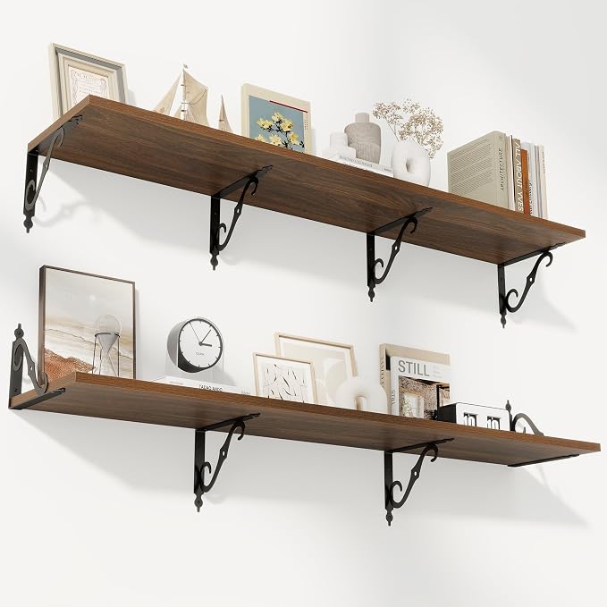 RICHFOCUS 12 Inch Deep Floating Shelves by Unknown