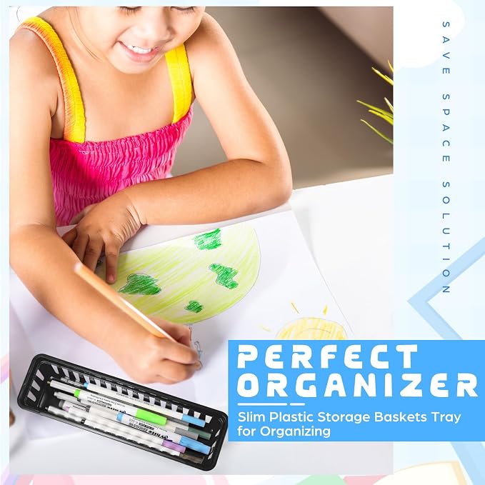 6 Pcs Black, School Supplies, and Home Storage, Organization - Image 6
