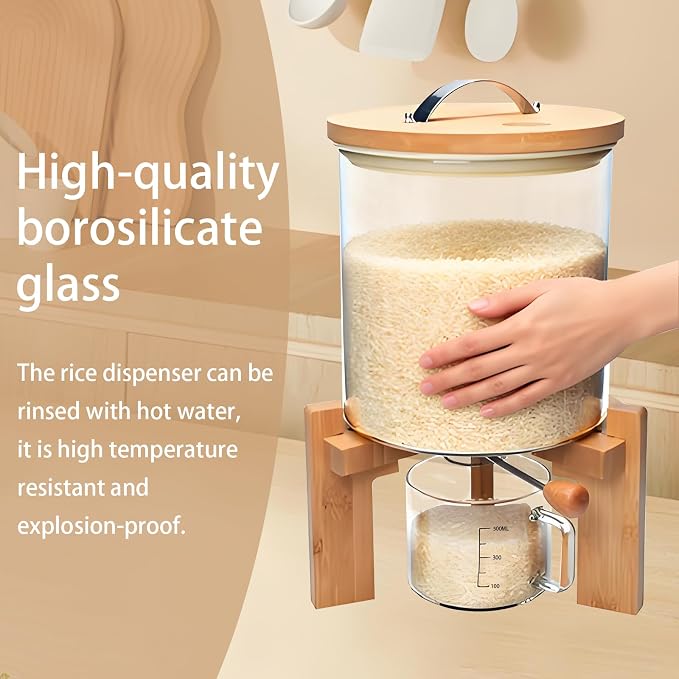 Rice Dispenser, Rice Storage Container, Flour and Cereal Container - Image 2