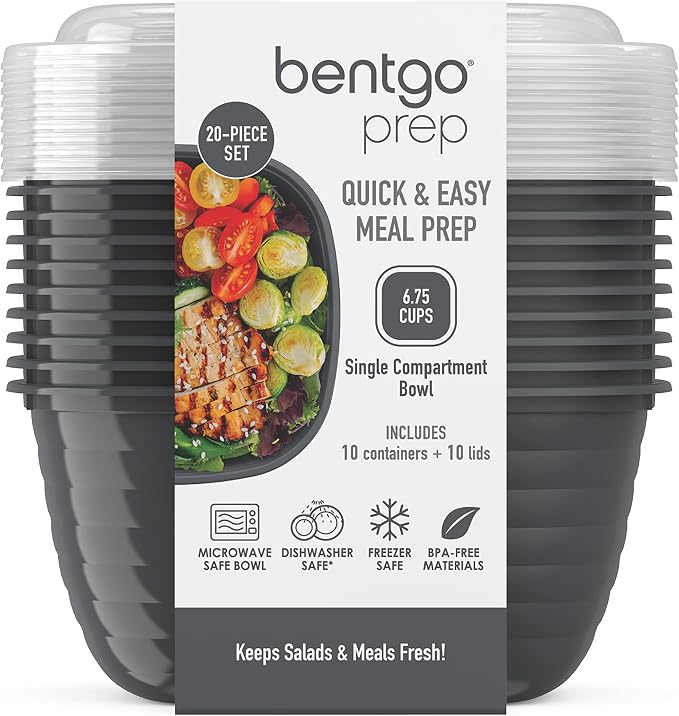 Bentgo Prep - 1-Compartment Bowls - Reusable, Microwaveable - Image 8