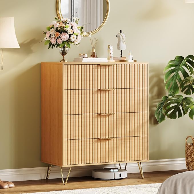 Garvee Fluted Dresser for Bedroom by Garvee
