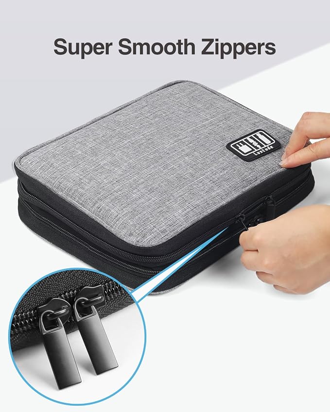 Luxtude Travel Cord Organizer Case, Electronic Organizer Travel Case Large - Image 6