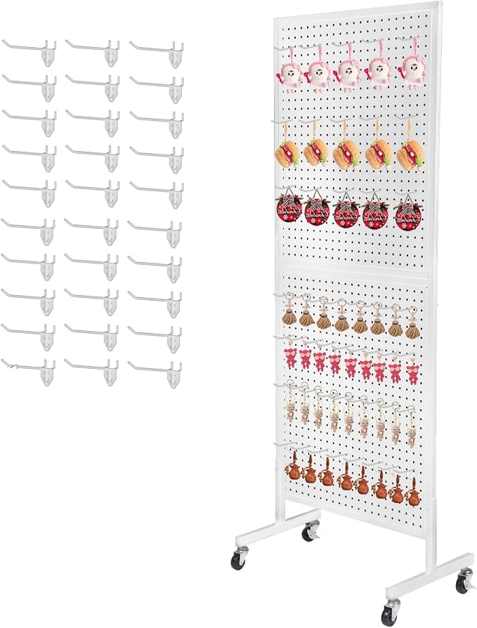 Eastern Tree Metal Pegboard Display Stand 2'x 5' by EasternTree
