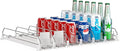 Soda Can Dispenser for Refrigerator, Self-Pushing Drink Organizer for Fridge by Feverdes