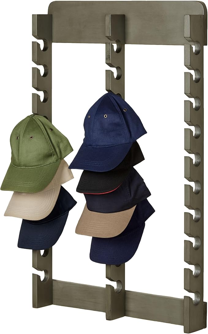Touch of Class Wooden Ball Cap Display Wall Rack by TouchofClass