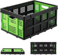 55L Collapsible Crates for Storage, Stackable & Collapsible Milk Crates by Unknown