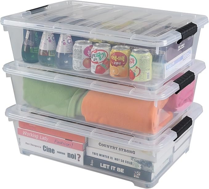 Gloreen 20 Quart Lidded Storage Bins - Image 7