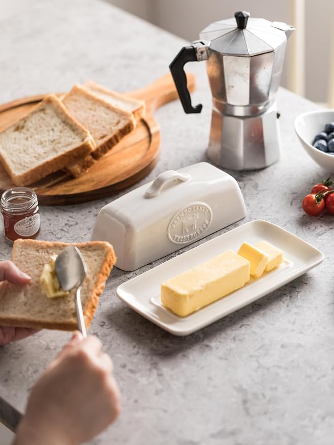 Cow Butter Dish, Ceramic Butter Dish - Image 8