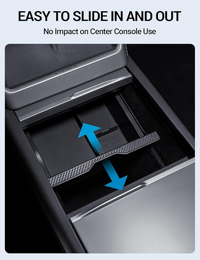 Motrobe 2026 Tesla Model Y Tesla Model 3 Center Console Organizer Tray Cup - Image 7
