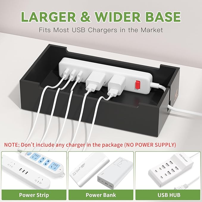 Pezin & Hulin Cord Organizer Box, Surge Protector Organizer, Device Charger - Image 5