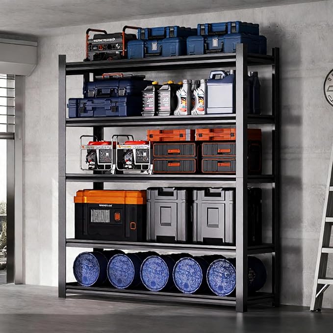 Dyoung 5 Tier Adjustable Garage Shelving Units 63" H Storage Utility Shelves - Image 2