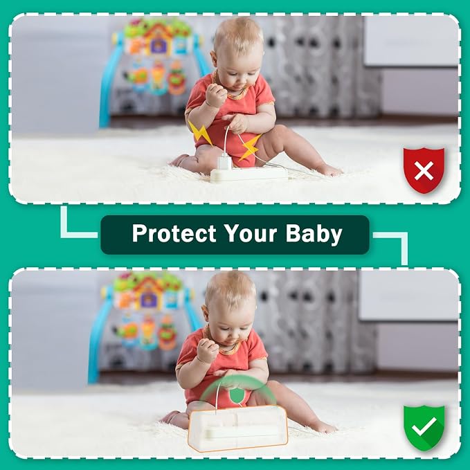 Improved Power Strip Cover Box 丨Outlet Covers Baby Proofing丨Baby Safety - Image 2