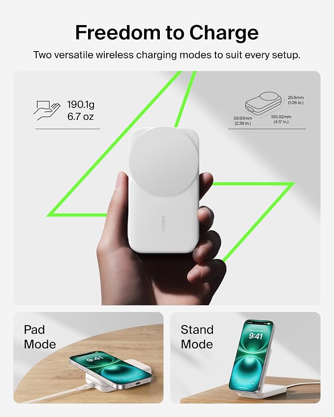 Belkin MagSafe Charger Compatible, 3-in-1 Charging Station, Qi2.2 25W Magnetic - Image 5