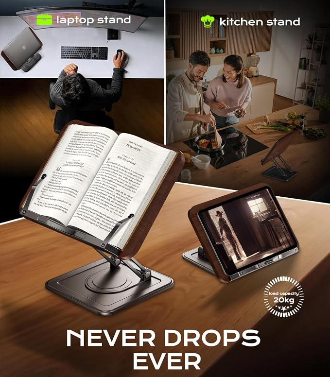 Book Stand for Reading, Adjustable Book Holder - Image 3