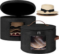 Lifewit Round Cowboy Hat Box for 7 Caps, Large Felt Hat Organizer Bag for Men & by Lifewit