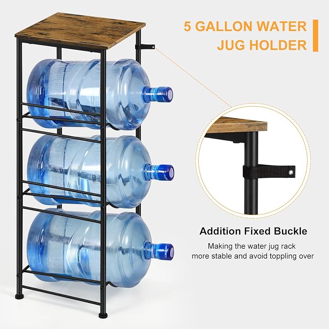 5 Gallon Water Bottle Jug Holder 3-Tier Water Bottle Holder Organizer - Image 4